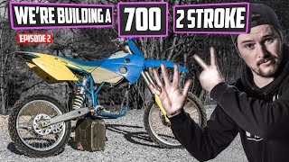 INSANE 700cc 2 Stroke Dirt Bike Build  Project 700 EP2 [upl. by Eimrots]