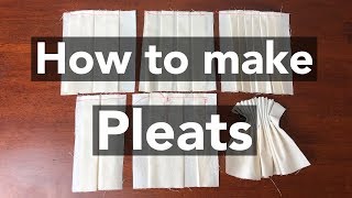 How to make Pleats tutorial [upl. by Osman]