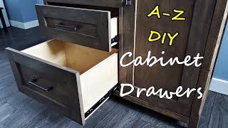 Beginners guide to Drawers Measure cut assemble mount finish No jig method [upl. by Lledyl]