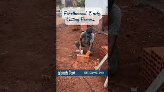 Porotherm Brick Cutting Process [upl. by Jolynn]