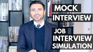 Job Interview Simulation and Training  Mock Interview [upl. by Acirrehs]