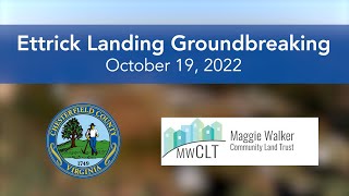 Ettrick Landing Groundbreaking [upl. by Gunar]