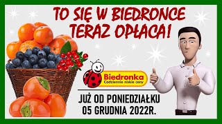 BIEDRONKA  Oferta od Poniedziałku 05122022  To się Opłaca [upl. by Kitty562]