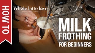 How To Milk Frothing for Beginners 5 Tips [upl. by Darom]