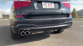 BMW X3 Valvetronic Designs Exhaust Demonstration [upl. by Libna15]