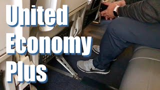 Economy Plus Seating on United Airlines Review [upl. by Rosana]