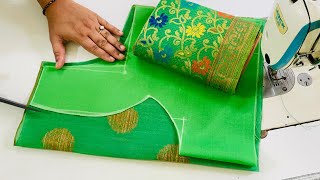 Paithani Saree Blouse Design Cutting and stitching Blouse Back Neck Designs  Blouse Designs [upl. by Huckaby]