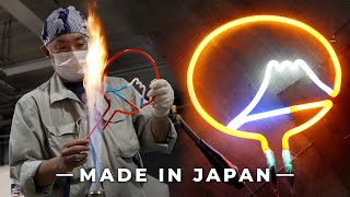 How Japanese Neon Signs are Made  MADE IN JAPAN [upl. by Synn]