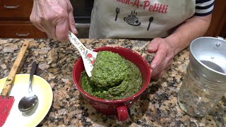 Italian Grandma Makes Fresh Basil Pesto [upl. by Yelsha]