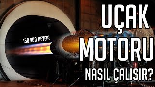 UÇAK JET MOTORU NASIL ÇALIŞIR  150000 HP  Ne Nedir [upl. by Ellatsirhc]