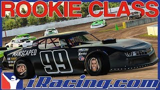 MY FIRST START IN DIRT ROOKIE CLASS  iRacing Dirt Street Stocks at USA Speedway [upl. by Bever968]