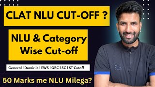 CLAT NLU Cutoff l How much Marks Required to get nlus  clatcutoff [upl. by Harewood]