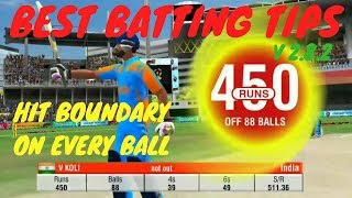 Wcc2 286 Best Batting Tricks In Quick Play  How To hit boundaries on every ball [upl. by Kimberly]