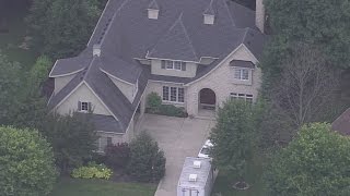 RAW Skycam 6 flies over Jared Fogles house during FBI raid [upl. by Jacqueline84]