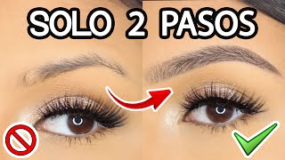 CEJAS PERFECTAS EN 2 PASOS âœ… NUEVA TÃ‰CNICA PRINCIPIANTES  AbrilDoesMakeup â™¡ [upl. by Anaitsirc]