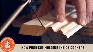 How Pros Cut Molding Inside Corners [upl. by Gora156]