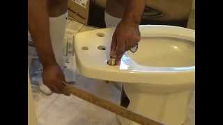 American Standard Bidet Install Part 1 [upl. by Aehtorod]