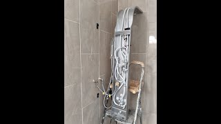 DIY Installing amp Testing Shower Panel Tower System [upl. by Atterys]