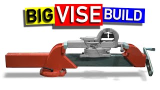 Making A Big 16” Vise from Tube and Plate [upl. by Askwith]