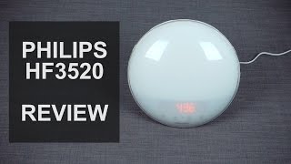 PHILIPS HF3520 Wakeup LED Light Review Overview Functions Demonstration [upl. by Elleivap]