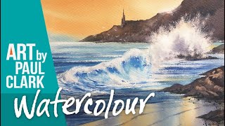 How to paint a Seascape in watercolour [upl. by Aiahc417]