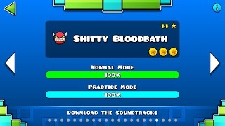 Geometry Dash  Shtty Bloodbath 100 Complete [upl. by Bernardine]