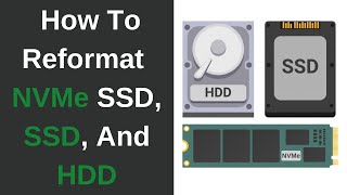 How To Quickly Reformat Your SSD M2 NVMe SSD and HDD In Windows 10  How To Format Any Drive [upl. by Pia]