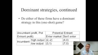 Game Theory  Dominant and Dominated Strategies [upl. by Enilesor]