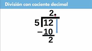 D3 Divisiones con cociente decimal [upl. by Nwahsear]