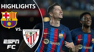 Barcelona vs Athletic Club  LaLiga Highlights  ESPN FC [upl. by Kannry]