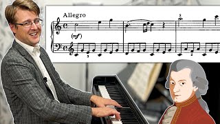 Mozart Sonata quotFACILEquot in C major K545 mvt 1  Analysis SCALES and SEQUENCES [upl. by Aileno157]