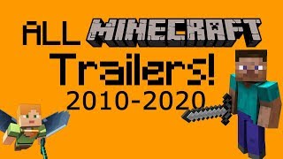 ALL OFFICIAL MINECRAFT TRAILERS 20102020 [upl. by Krebs]