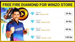 Free Fire Diamonds amp Redeem Code Winzo Se Kaise Le  How To Use Winzo For Free Fire Diamonds [upl. by Abate]