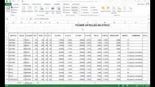 Mise en page dun tableau excel [upl. by Yrrehs]