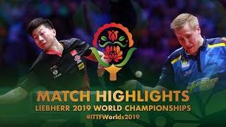 Ma Long vs Mattias Falck  2019 World Championships Highlights Final [upl. by Wycoff272]