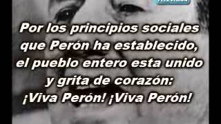 LA MARCHA PERONISTA letra [upl. by Zilevi]