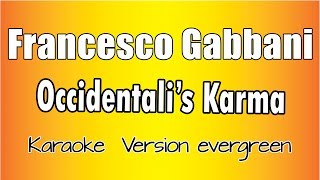 Francesco Gabbani  Occidentalis Karma Versione Karaoke Academy Italia [upl. by Claus]