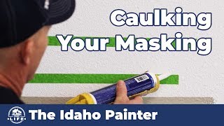 When to Remove Your Caulked Masking Tape Painting HACK [upl. by Nirraj]