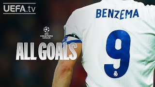 KARIM BENZEMA ALL UCL GOALS [upl. by Eilyac]