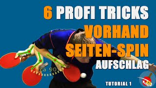 How to serve Tutorial  Tischtennis Vorhand SeitenSpin Aufschlag [upl. by Modnar]