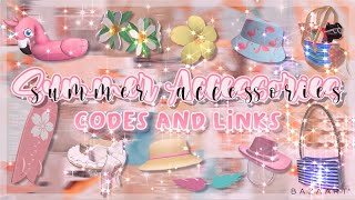 Summer Accessories  Codes amp Links  Roblox [upl. by Yancy]