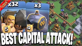 How to Use Battle Ram amp Graveyard Spam in the Clan Capital  Clash of Clans [upl. by Hayyim]