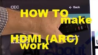 How to Set up and make HDMI ARC work [upl. by Rupert242]