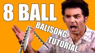 Balisong Tricks  Behind the 8 Ball  Intermediate 16 [upl. by Clarise]