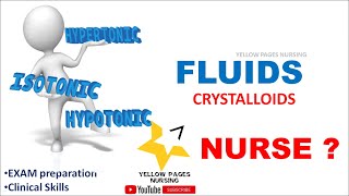 HypertonicIsotonic amp Hypotonic FluidsCrystalloids [upl. by Sarid]