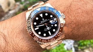 Rolex GMTMaster II in Everose – The Best Rose Gold Sports Watch [upl. by Bluh337]