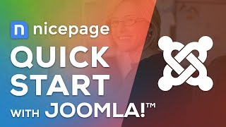 How to create a Joomla website with Nicepage Joomla template and extension [upl. by Itsim]