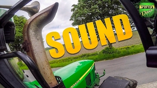 John Deere 7810 81L  pure Exhaust SOUND 60FPS [upl. by Mayhs]