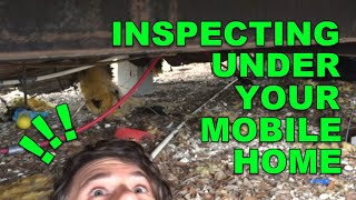 How To Inspect A Mobile Home From Below [upl. by Nahtnhoj]