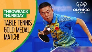 Wang Hao vs Ma Lin  Table Tennis Condensed Gold Medal Match  Beijing 2008  Throwback Thursday [upl. by Aratnahs]